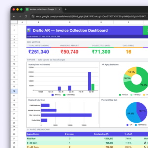 Invoice Collection Google Sheet Template