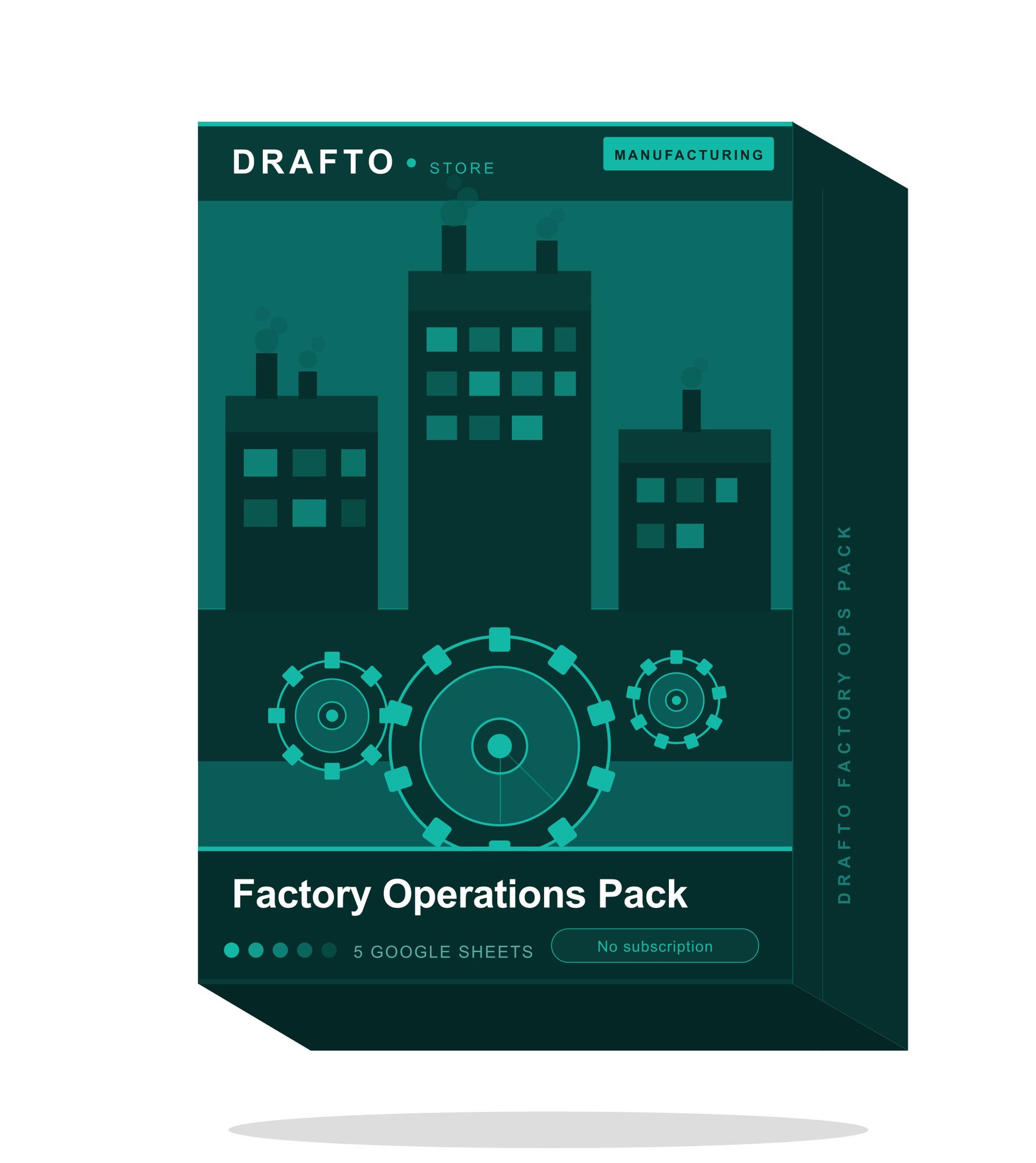 Drafto Factory Operations Pack — 5 Google Sheets for Indian Manufacturers